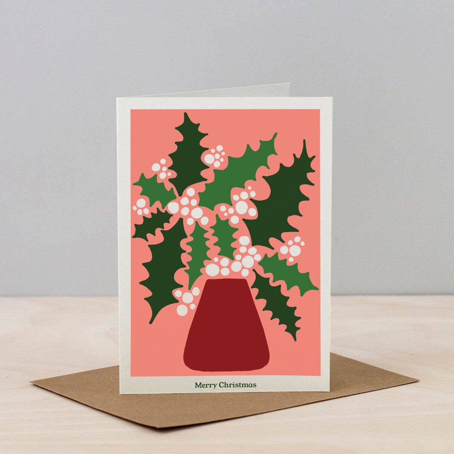 Christmas Plant Card - Holly