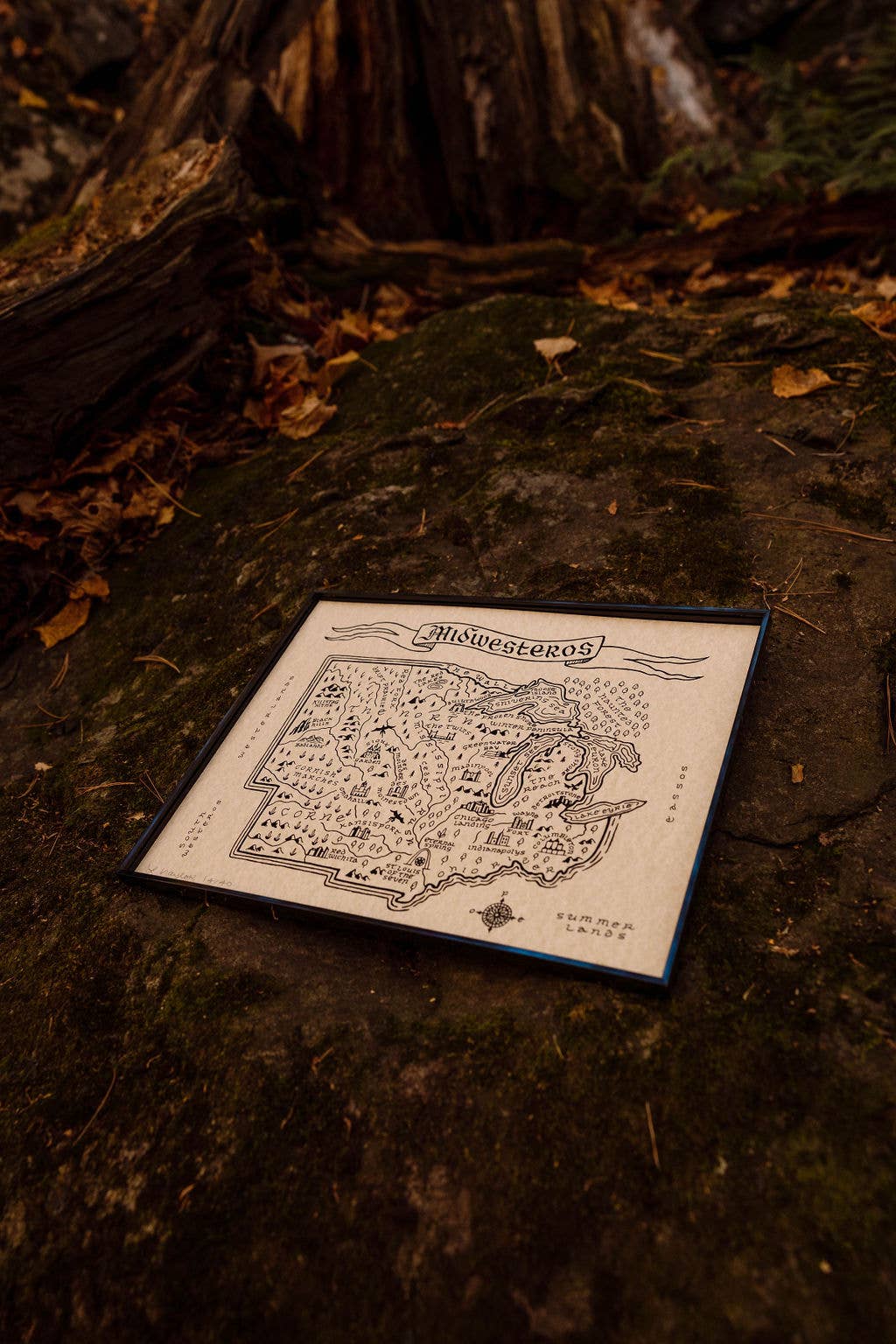 Midwesteros Map Print: 14 x 11