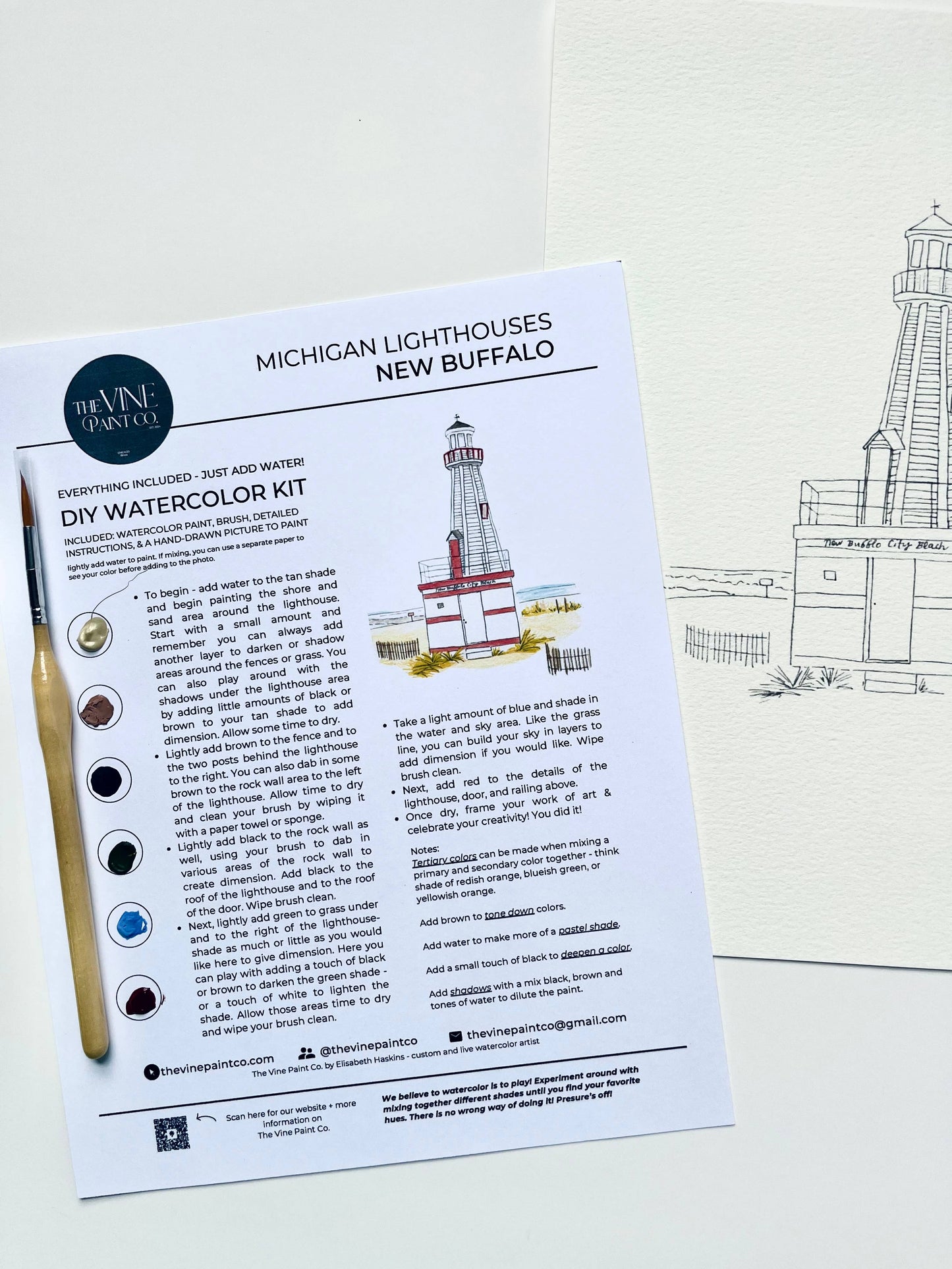 New Buffalo - Michigan Lighthouse DIY Kit