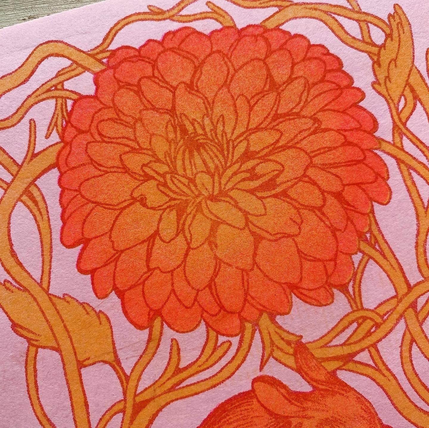 Bunny Dahlia Print: 8.5x11