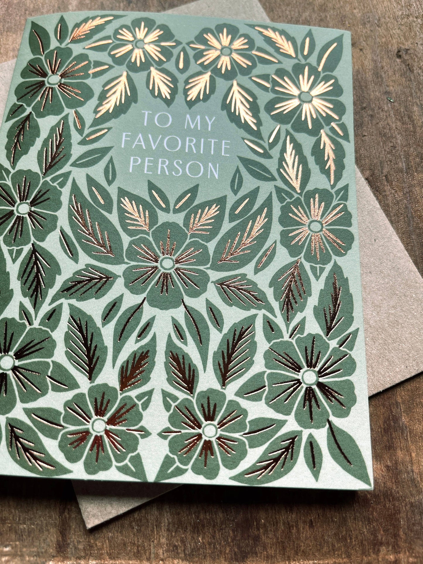 "To My Favorite Person," Greeting Card: Single