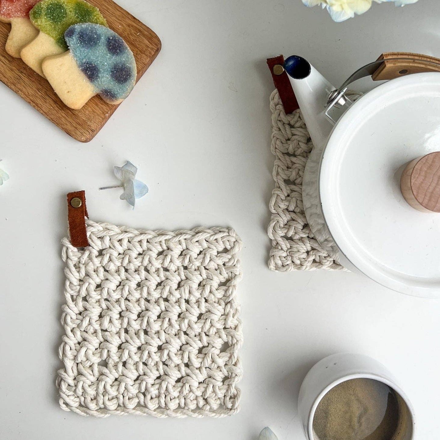 Potholders Kit: Ivory