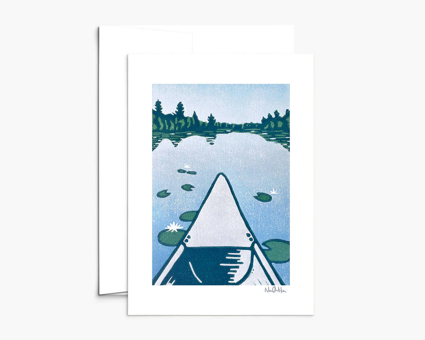 Backcountry Summer Blank Greeting Card