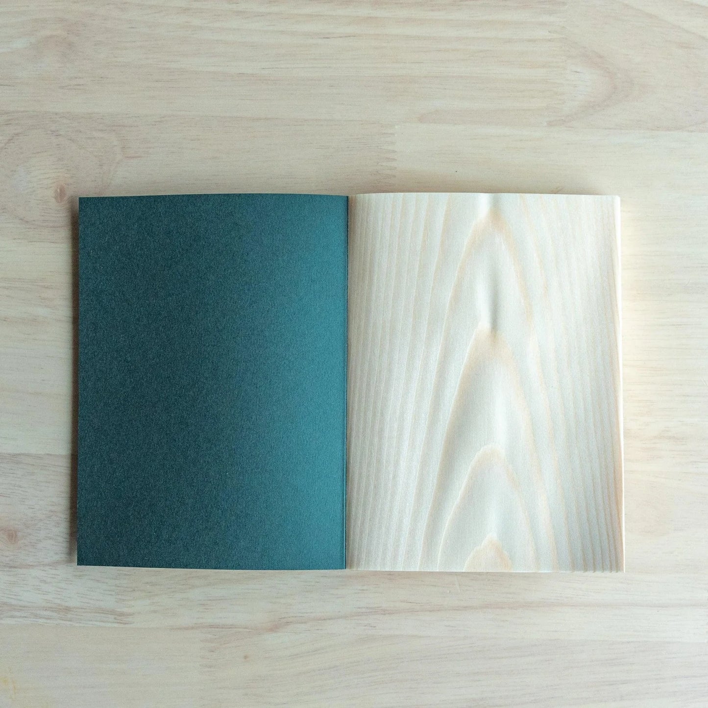 Shiki Bun Japanese Wooden Pine Paper Notebook