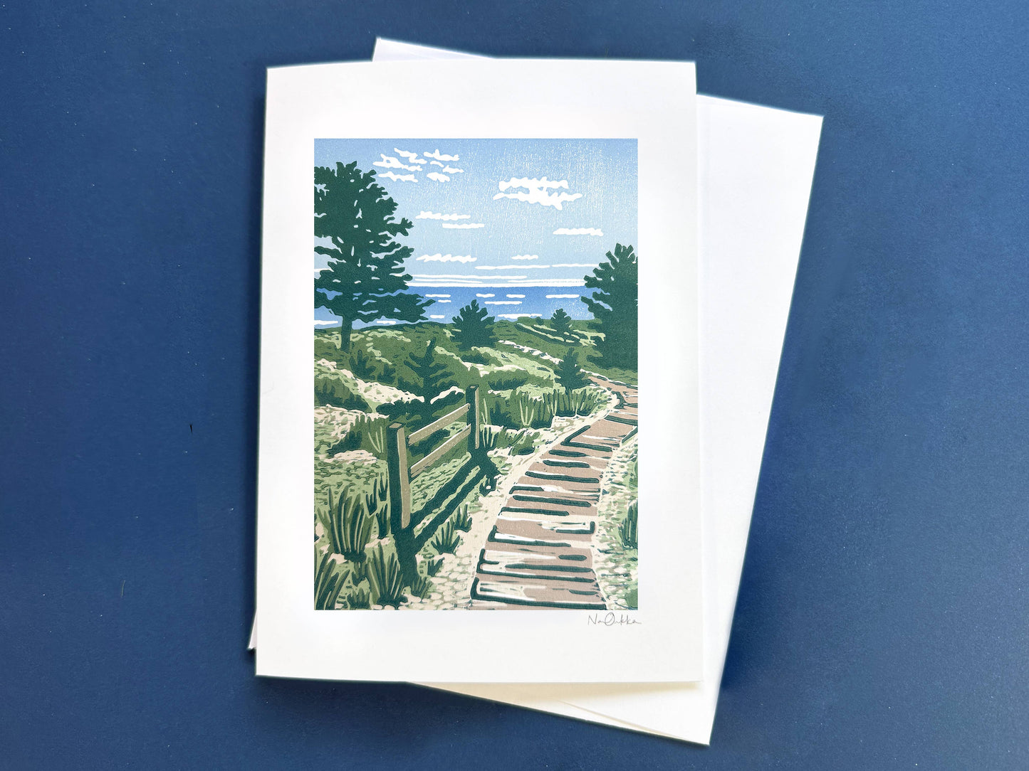 The Boardwalk Greeting Card: NO Clear EcoSleeve