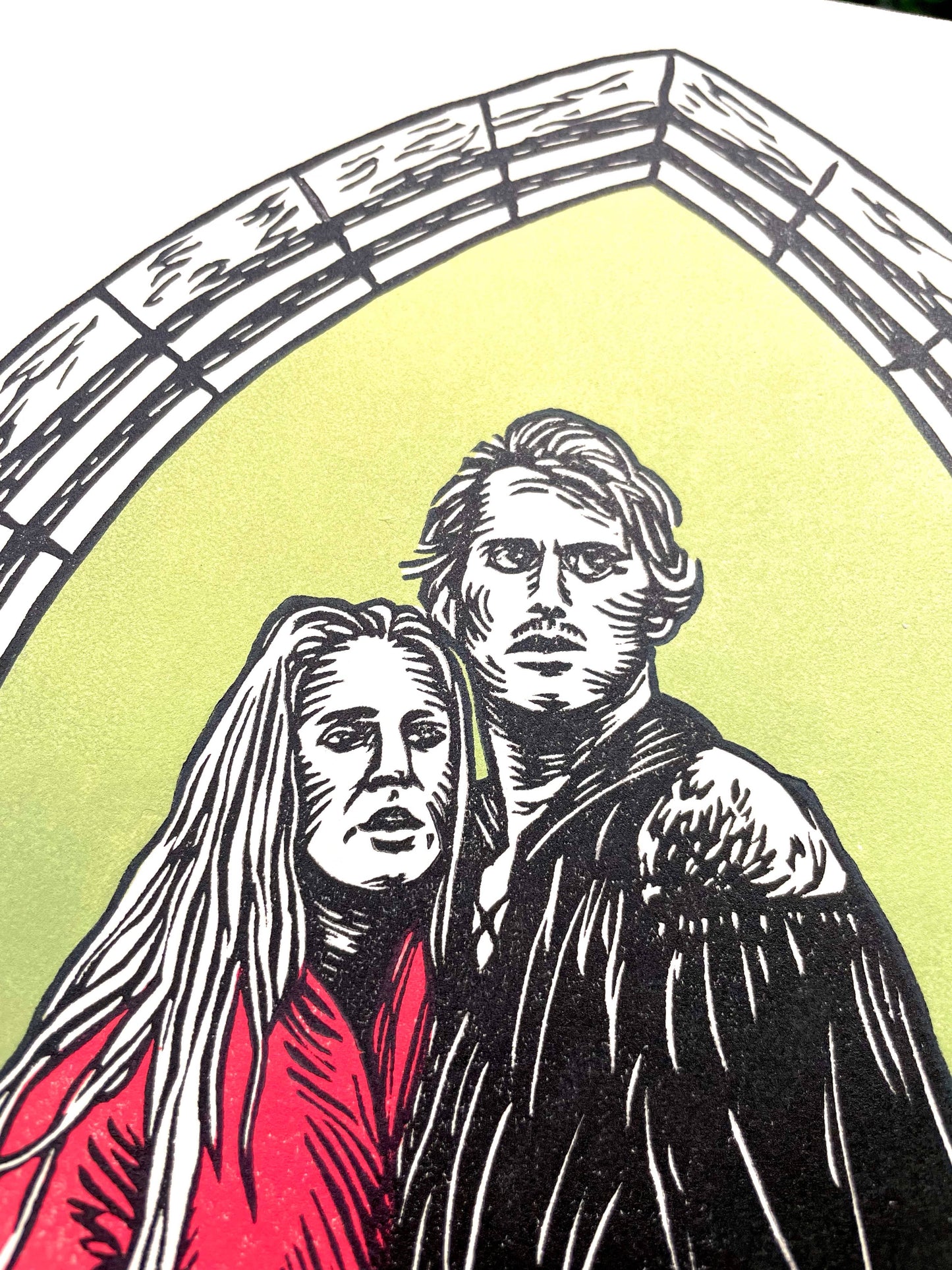 Princess Bride Linocut Print