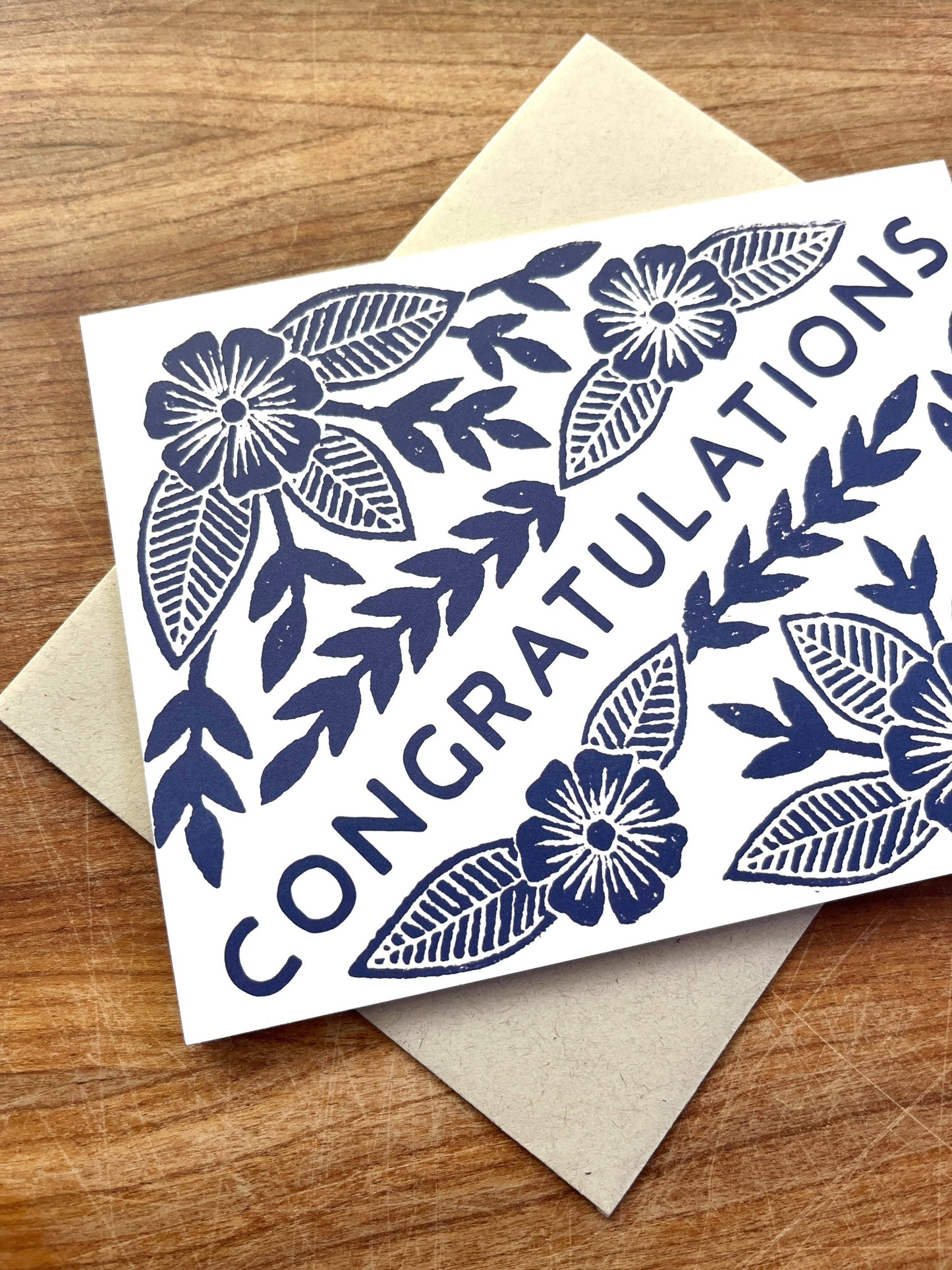 "Congratulations" Greeting Card: Single Card