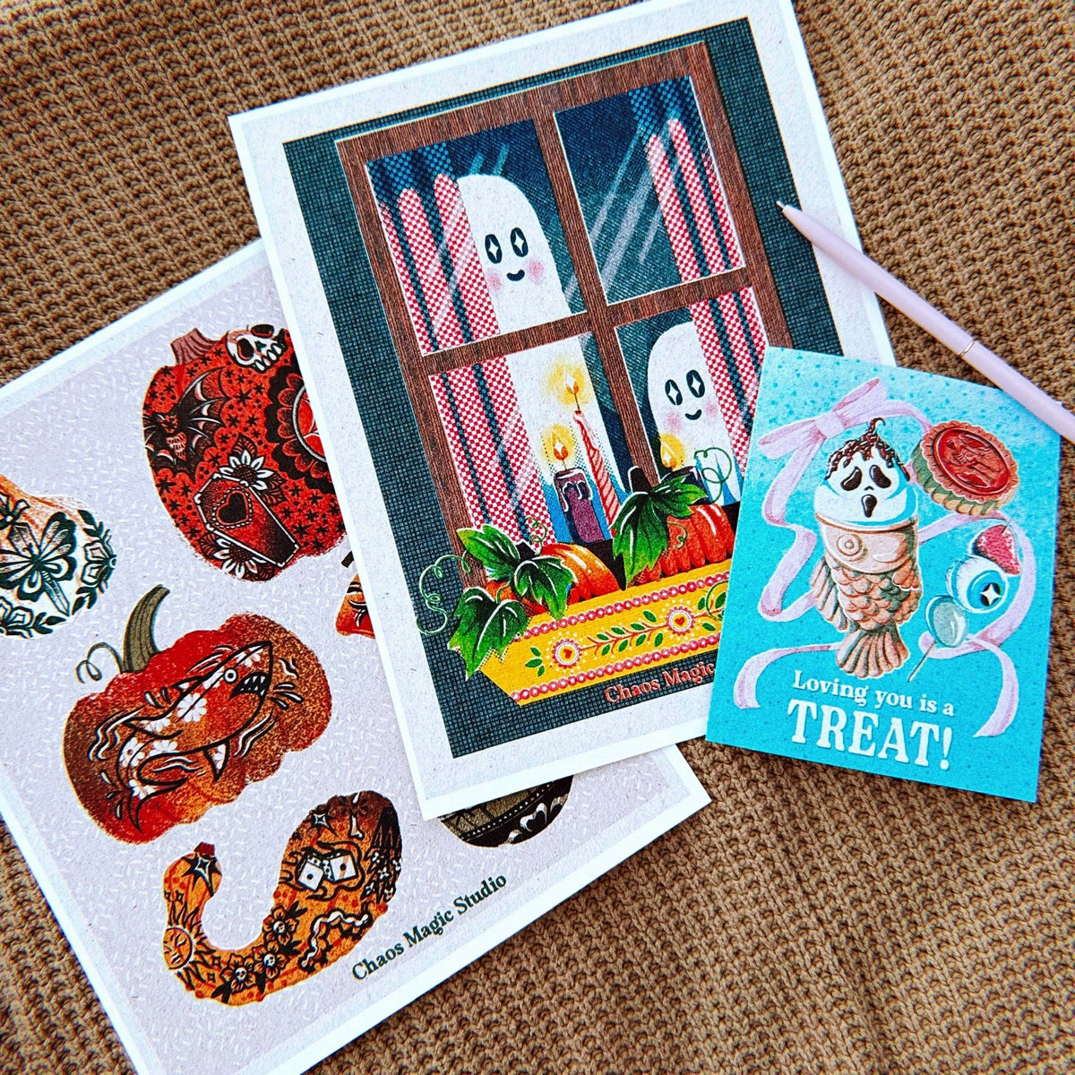 Little Boo Art Print - Multiple Sizes Available: 8" x 10"
