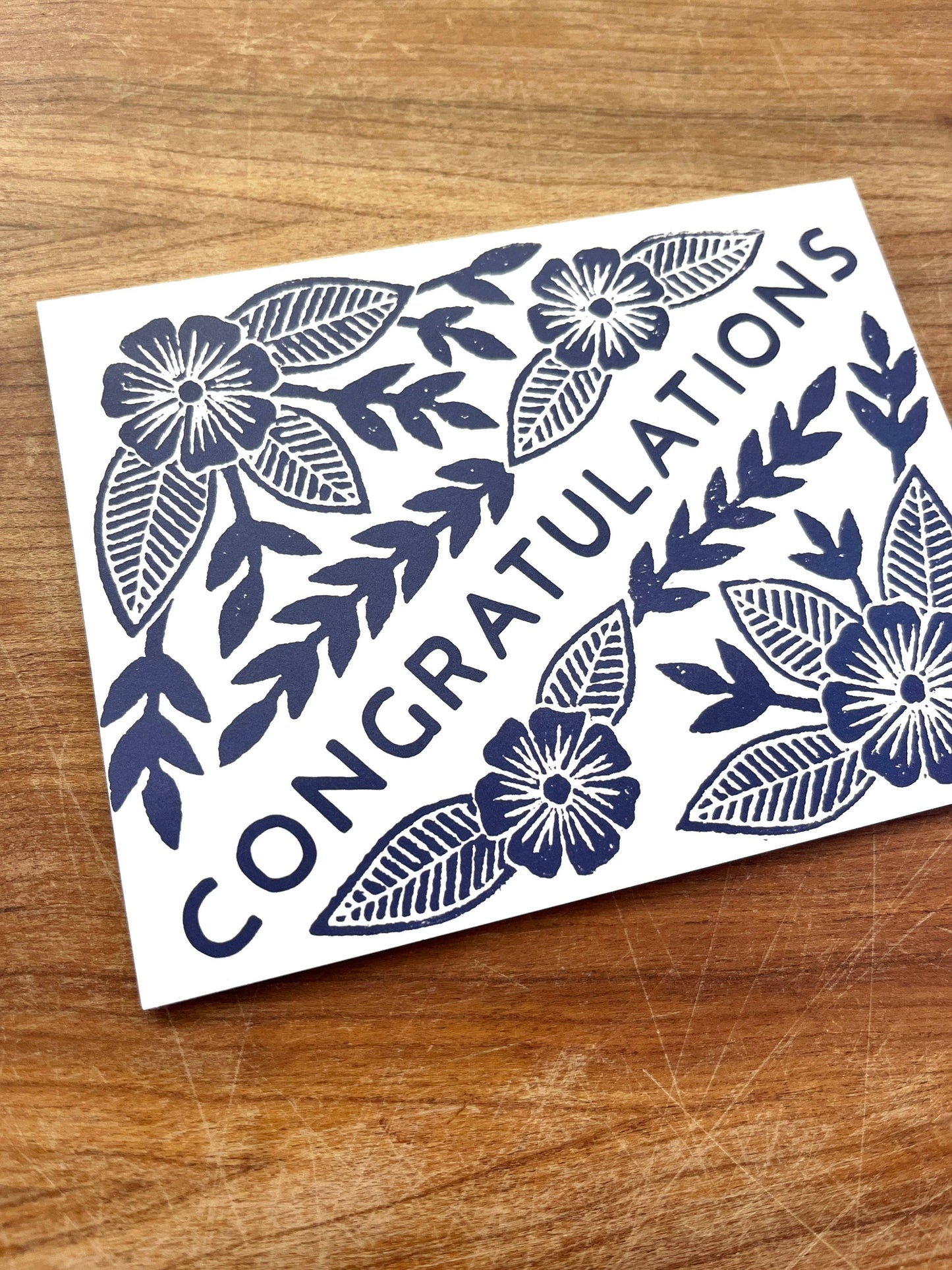 "Congratulations" Greeting Card: Single Card