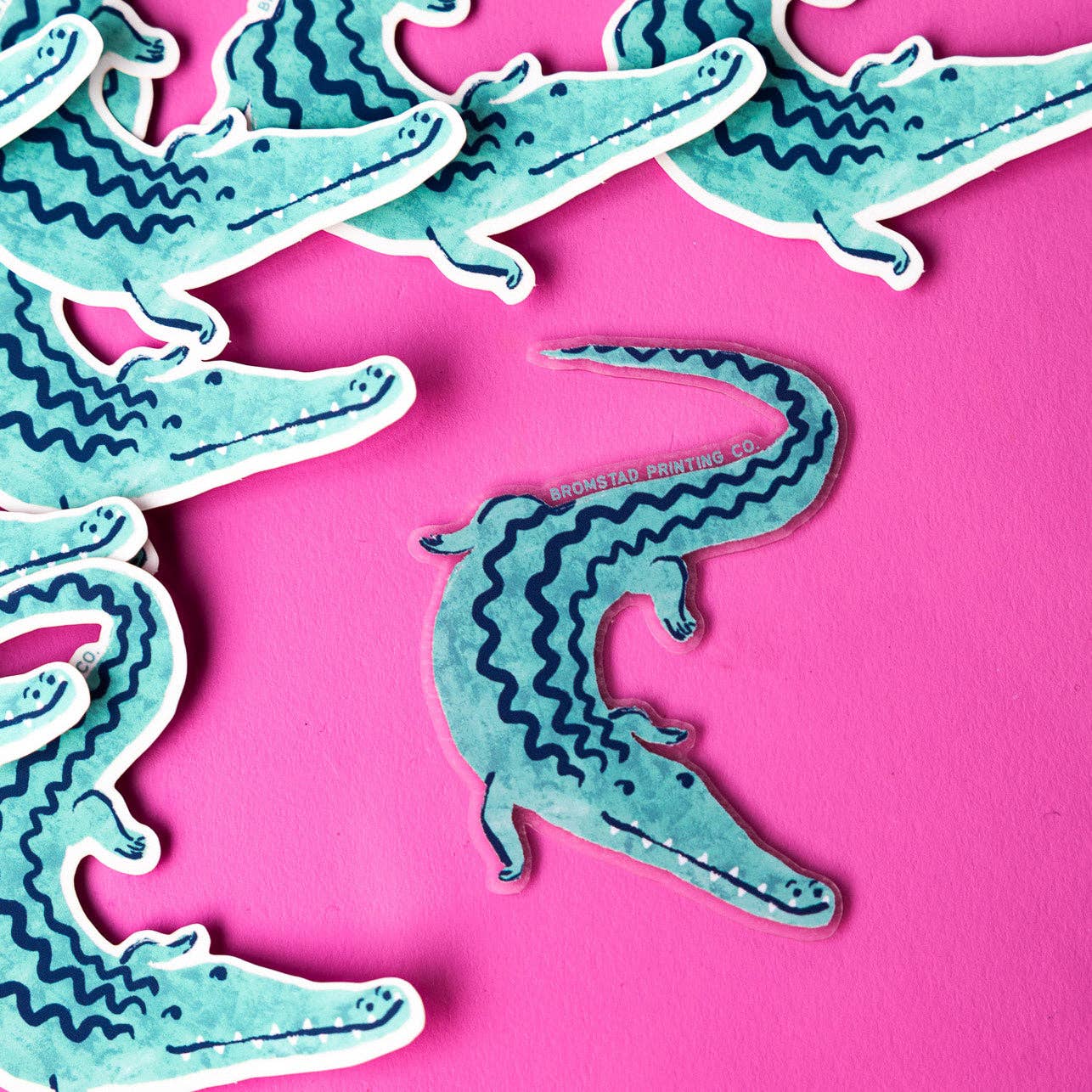 Crocodile Clear Sticker – Handmade Studio