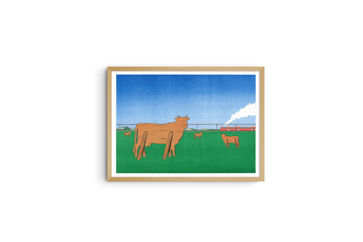 A3 poster - Simon Bailly - Watch the trains go by