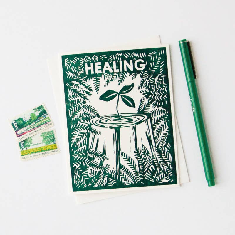Healing Nurse Tree Get Well Card