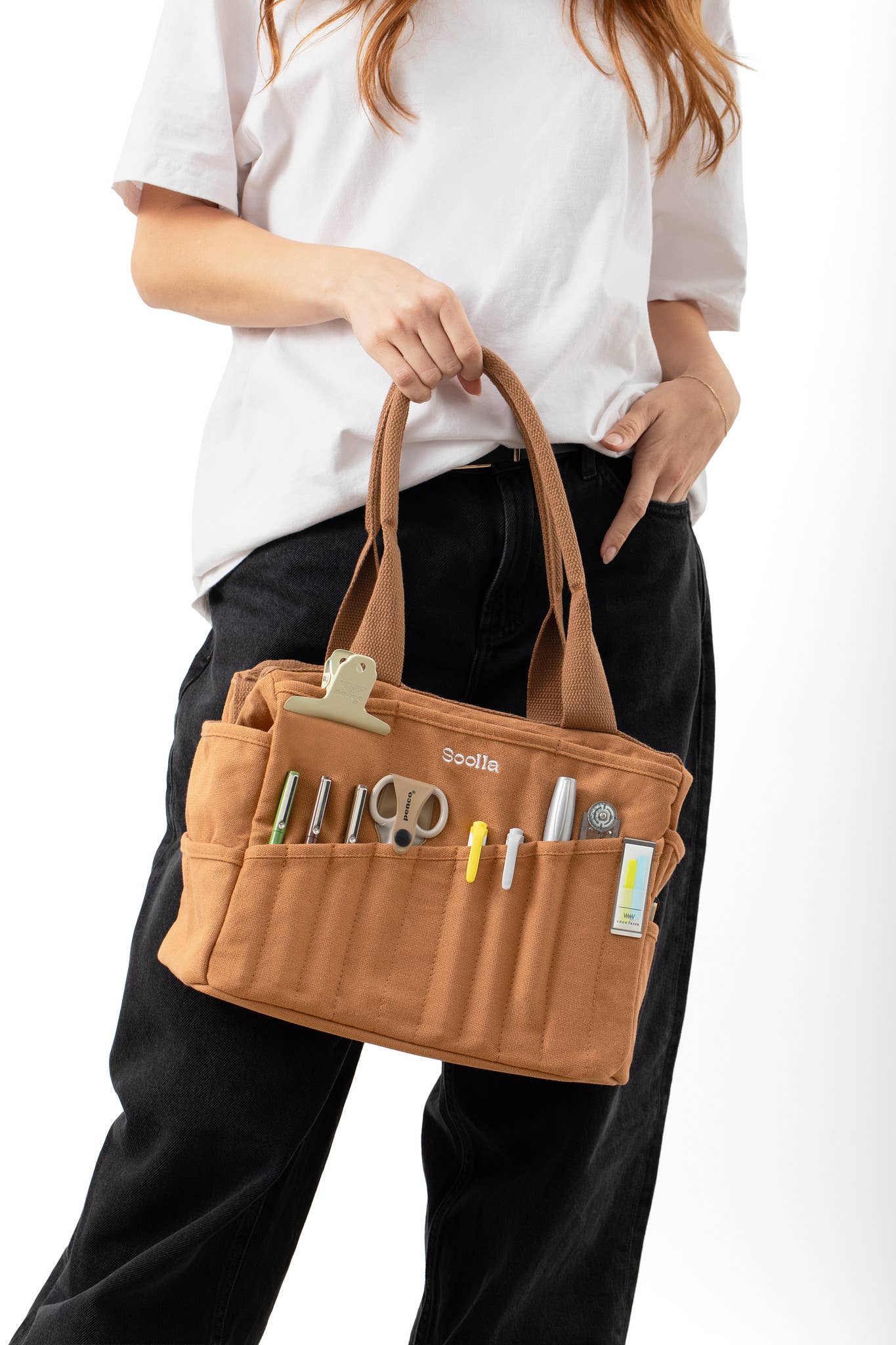 Soolla Studio Bag, Cinnamon, Pottery Tool Bag: Cinnamon