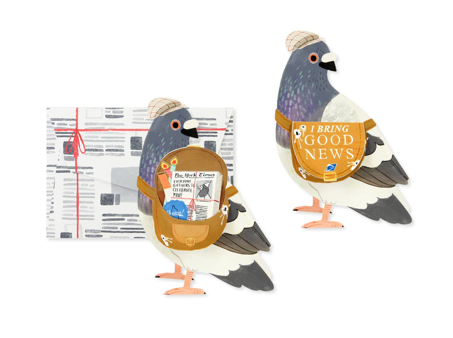 Messenger Pigeon Birthday/Congratulations Pop-Up Card
