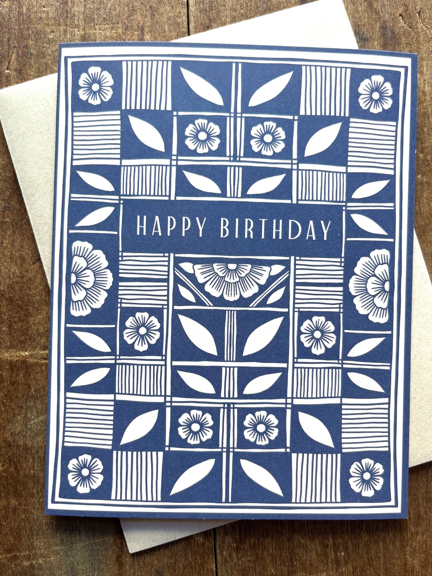 "Happy Birthday," Greeting Card: Single Card
