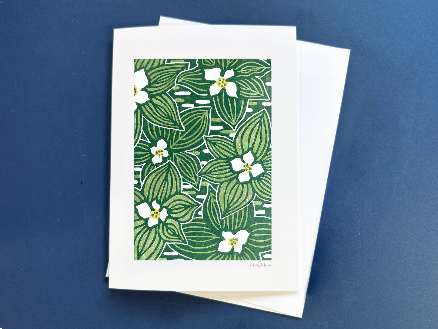 Bunchberries Greeting Card: With Clear EcoSleeve