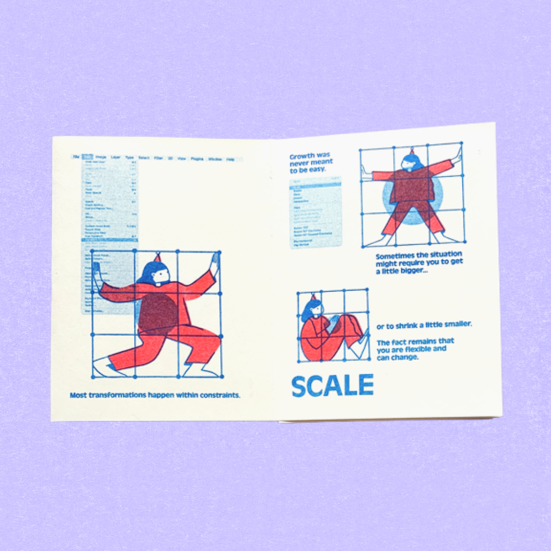 Transform: Thinking Inside the Box Riso Printed Zine
