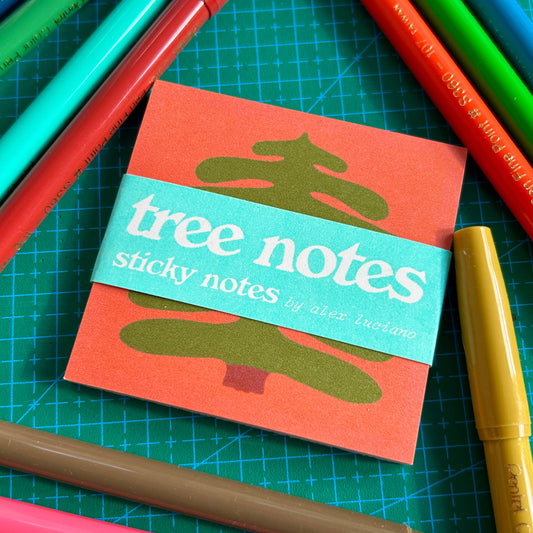 Great Big Pine Tree Sticky Note Pad