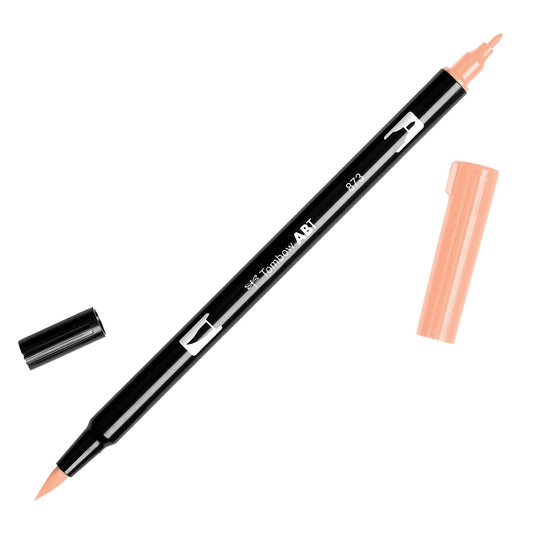 Dual Brush Pen Art Markers - Coral - SKU# 56601