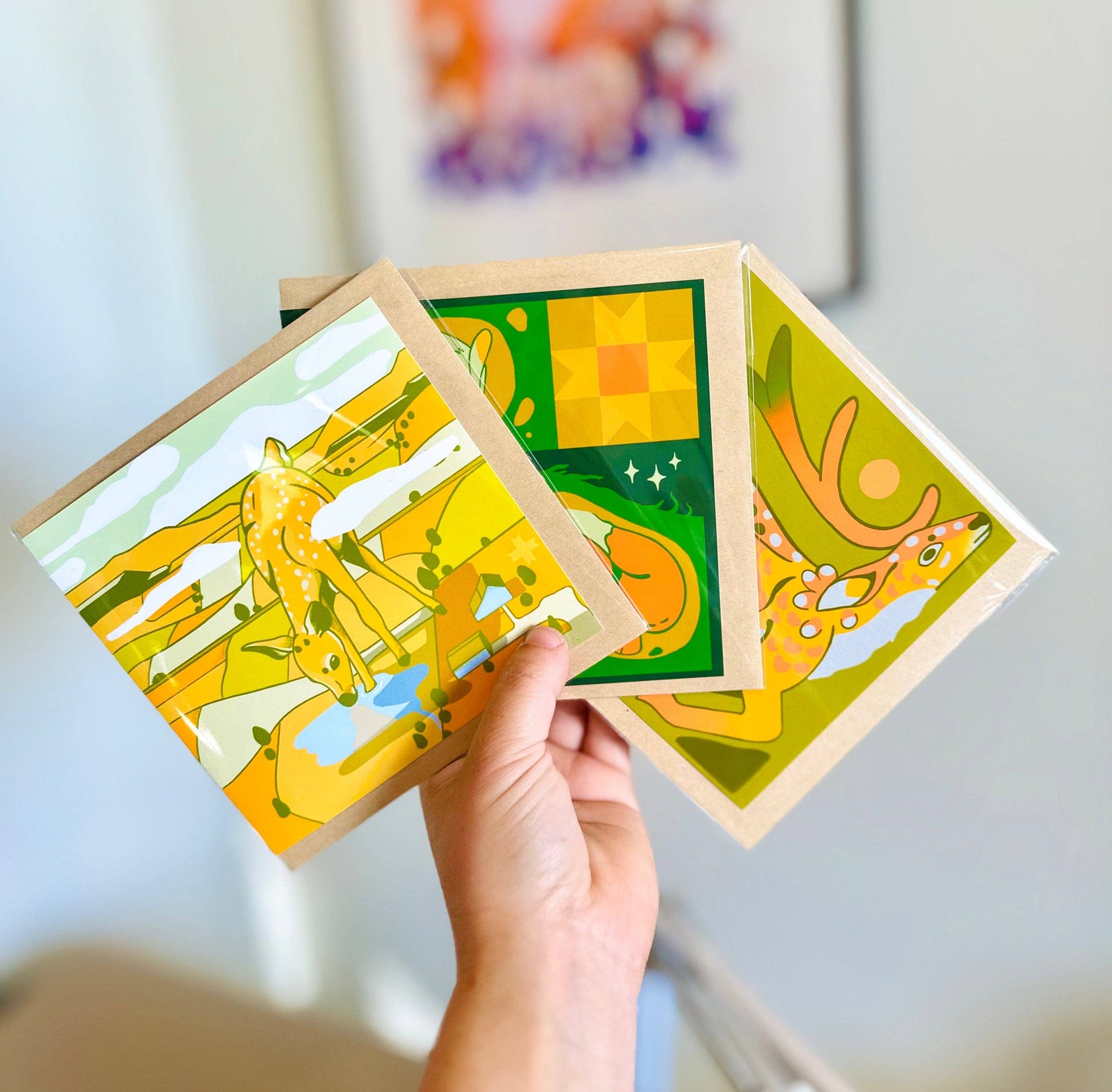 Greeting Cards: Above the Fields