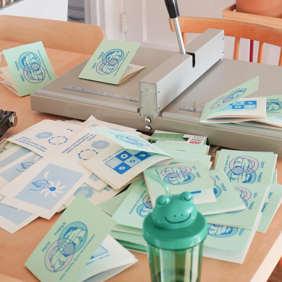 Pathfinder: Build Shapes, Build Relationships Riso Printed Zine