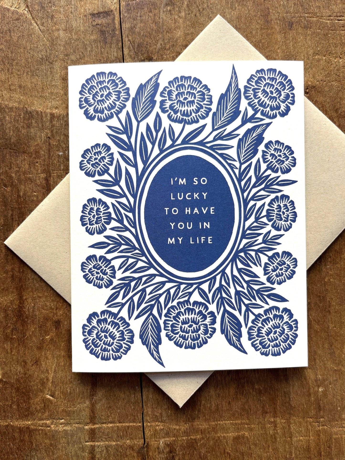 "I'm So Lucky to Have You in My Life," Greeting Card: Single Card