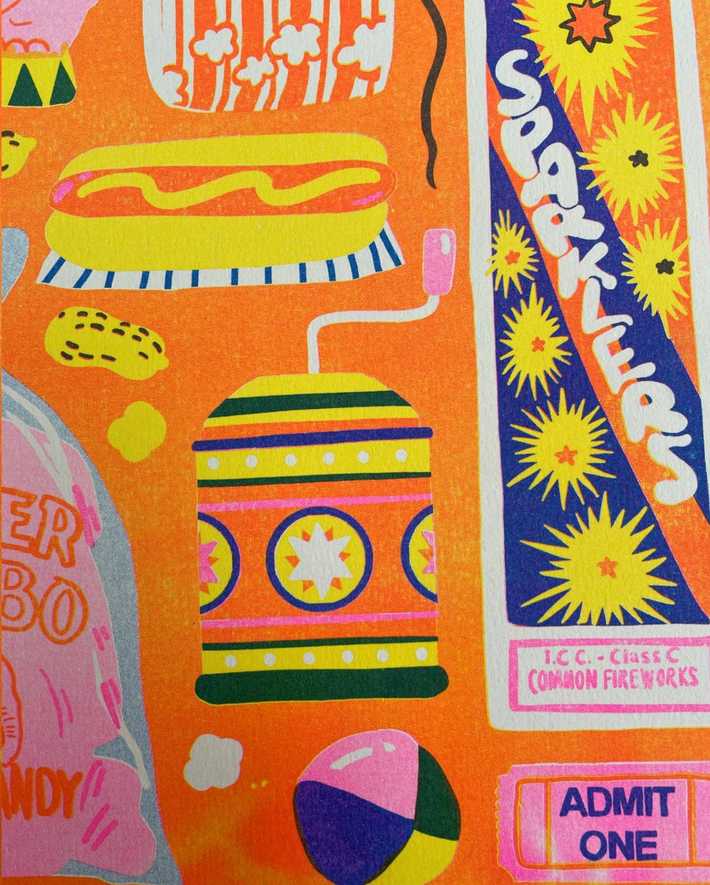 Funfair Riso Print