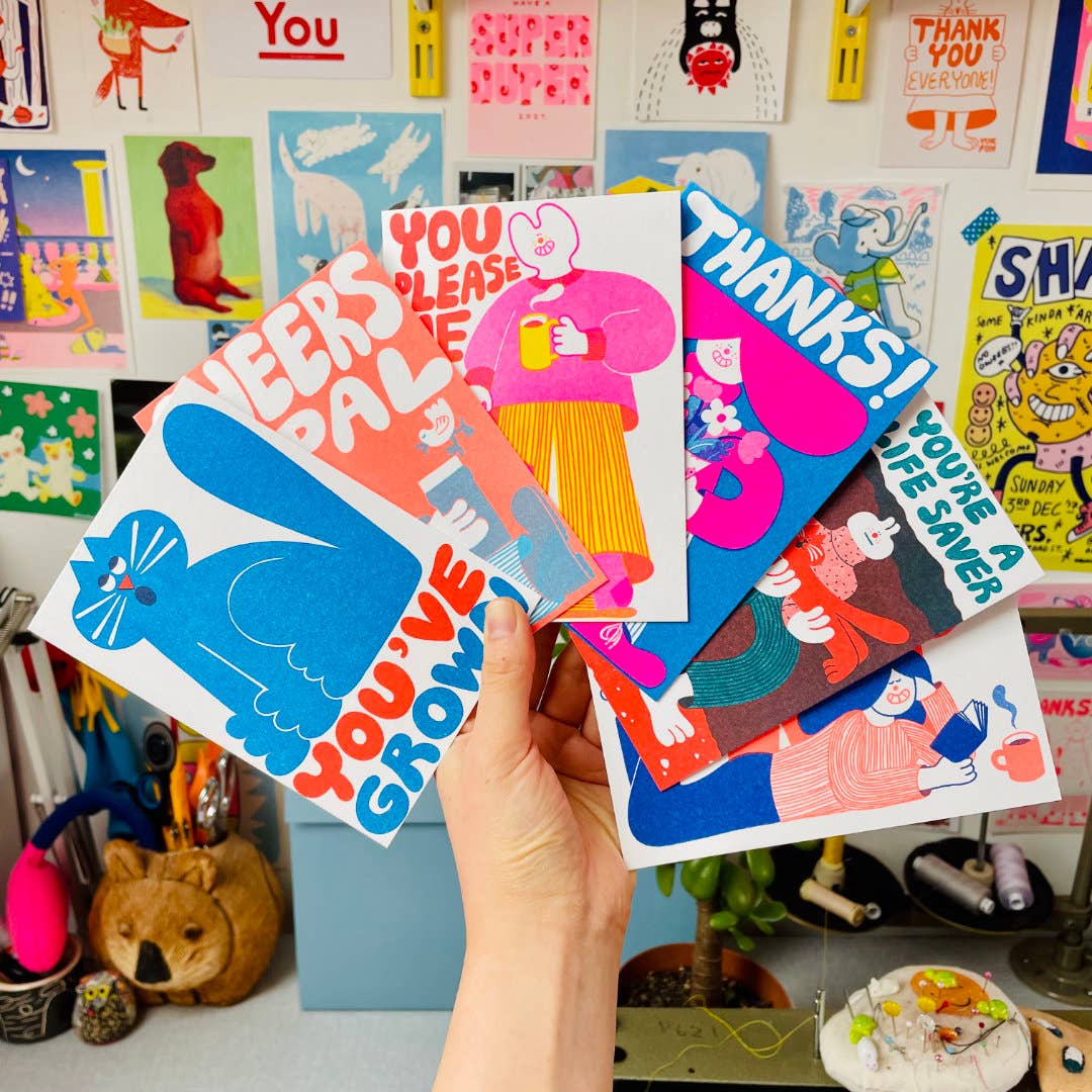 You Please Me Cat Card by YUK FUN