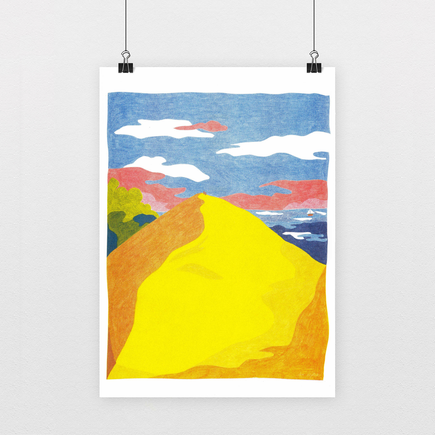 A3 poster - Elise Enjalbert - Dune of Pilat