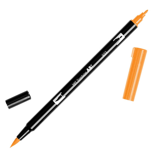 Dual Brush Pen Art Markers - Orange – SKU# 56609
