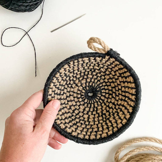 Naomi Nesting Bowls Kit: Jute with Onyx
