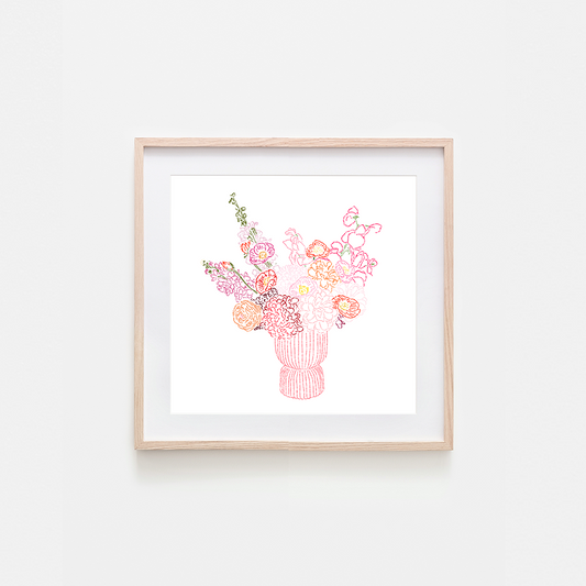California Poppy Art Print: 8 x 8"