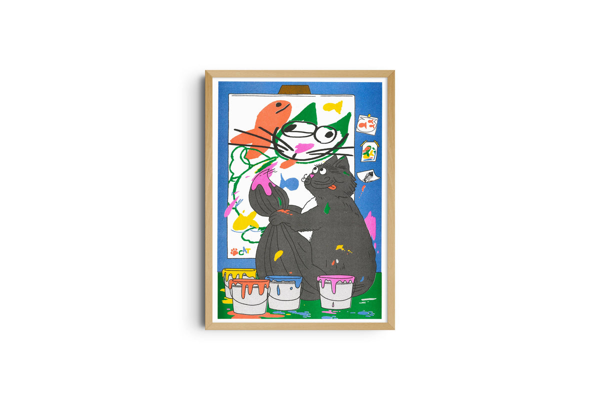 A3 poster - Angela Kirkwood - If pets could paint