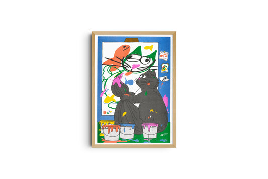 A3 poster - Angela Kirkwood - If pets could paint