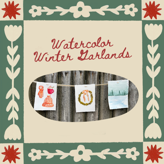 Winter Watercolor Garlands