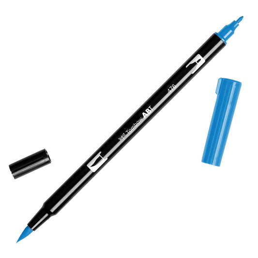 Dual Brush Pen Art Markers - Cyan - SKU# 56553