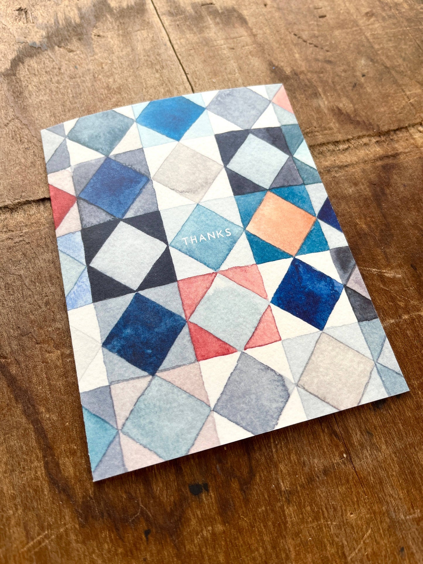 "Thanks," Greeting Card: Single Card
