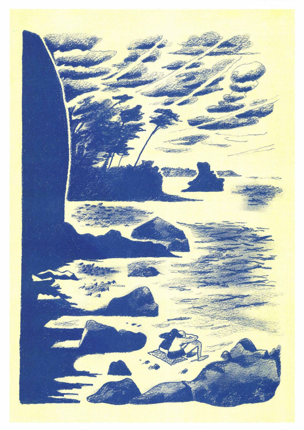 A3 poster - Antoine Cossé - Island of Bréhat
