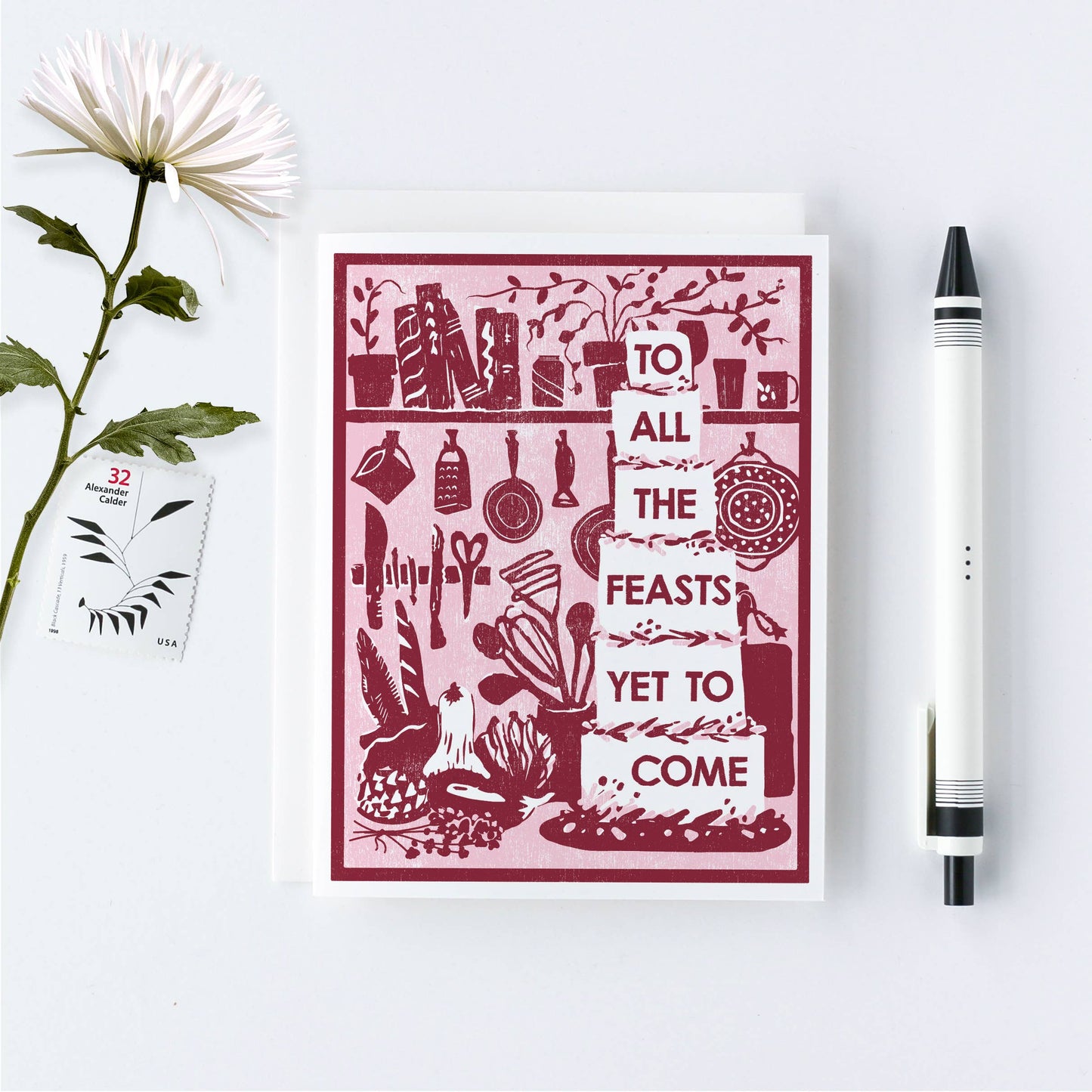 All the Feasts Letterpress Card