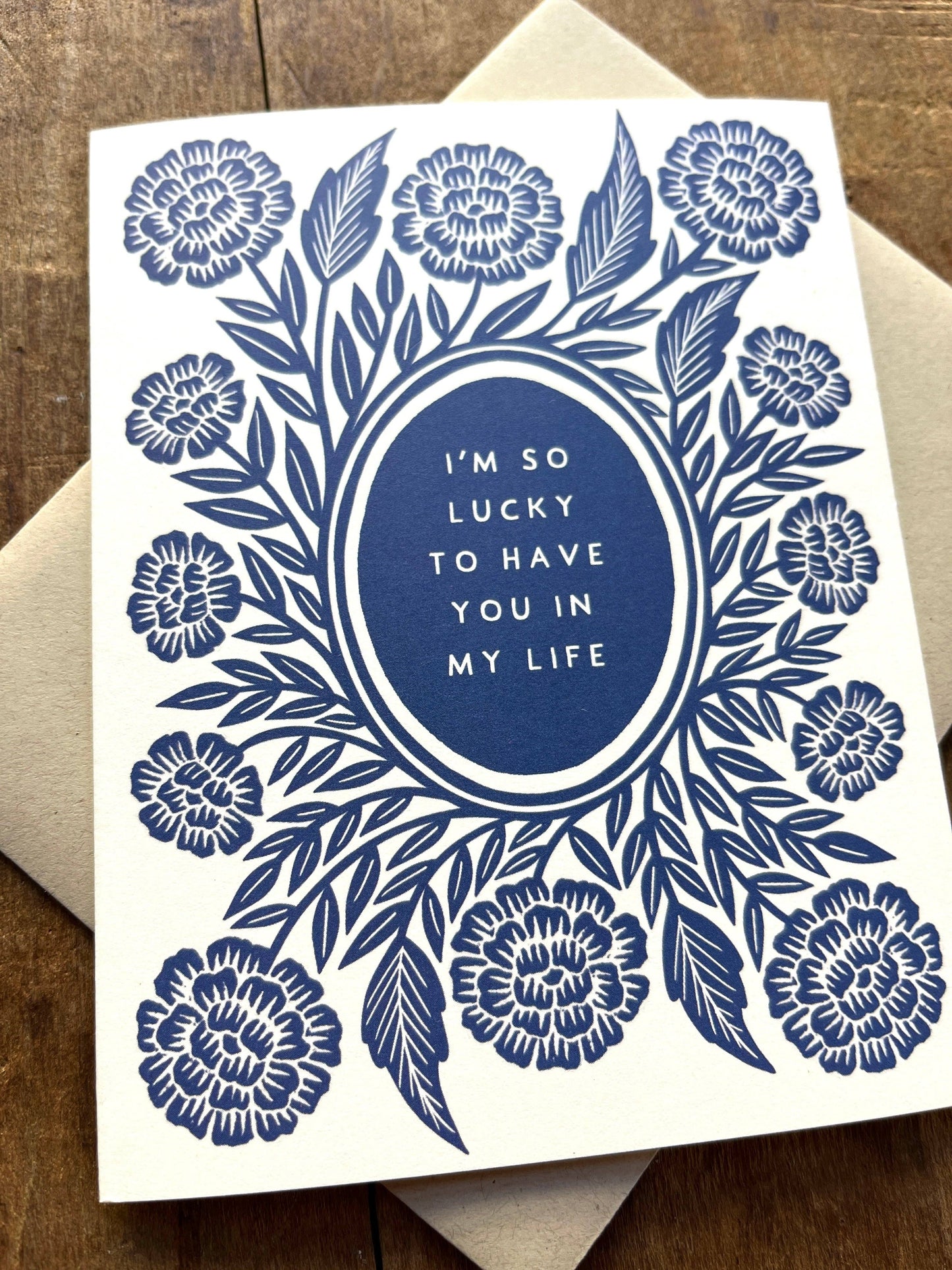 "I'm So Lucky to Have You in My Life," Greeting Card: Single Card