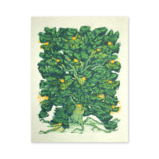 Glowing Fruit Tree Print