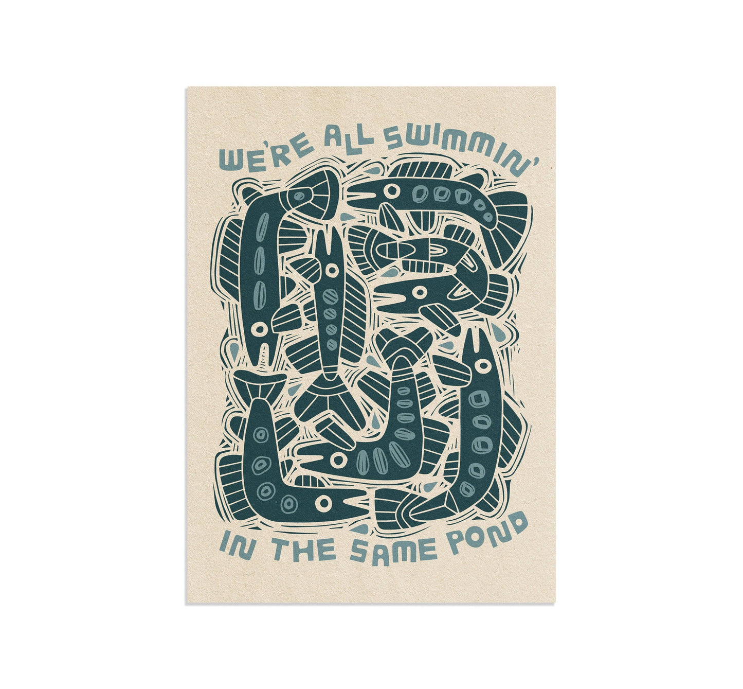 Swimmin' in the Same Pond Print