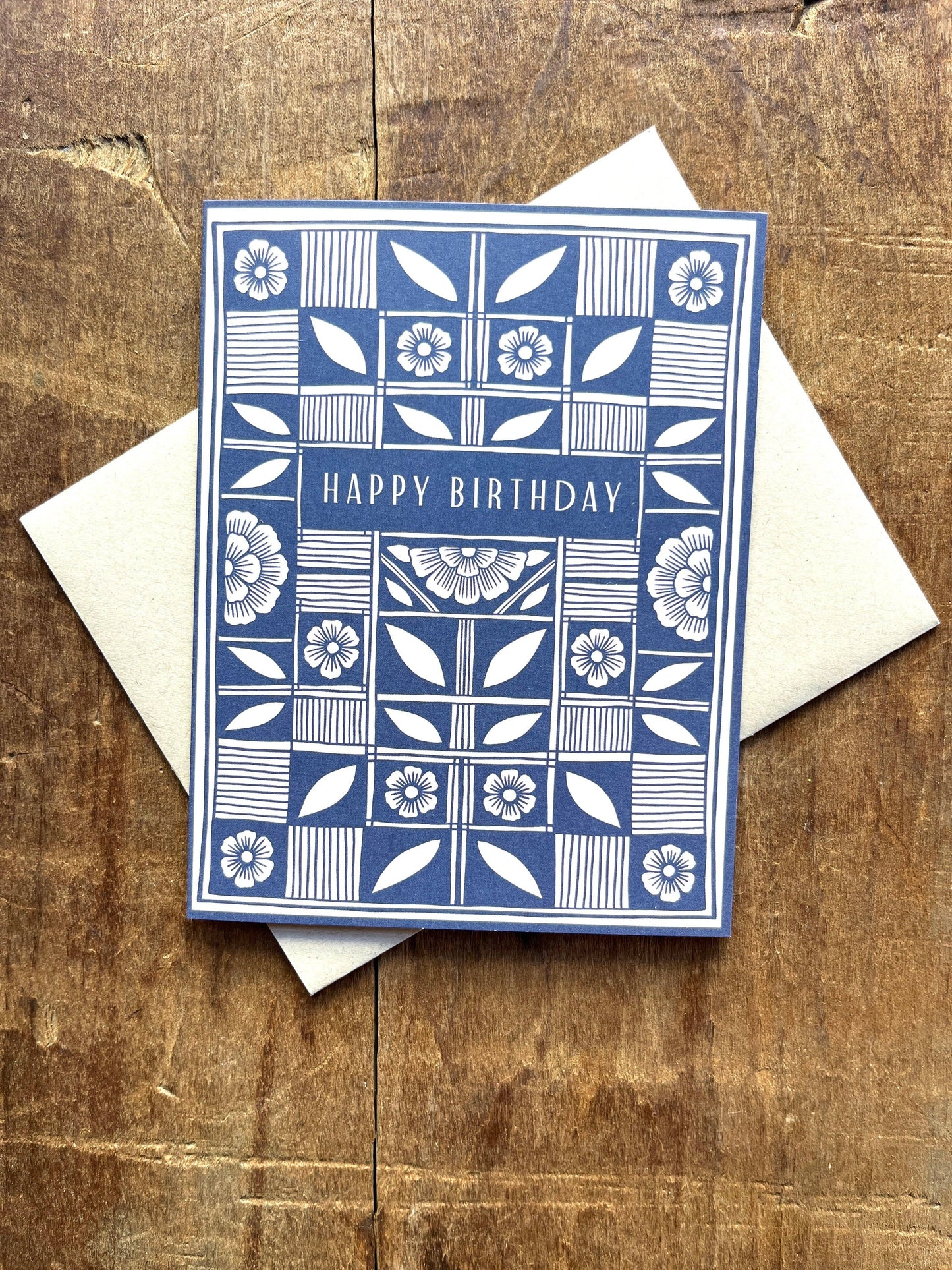 "Happy Birthday," Greeting Card: Single Card