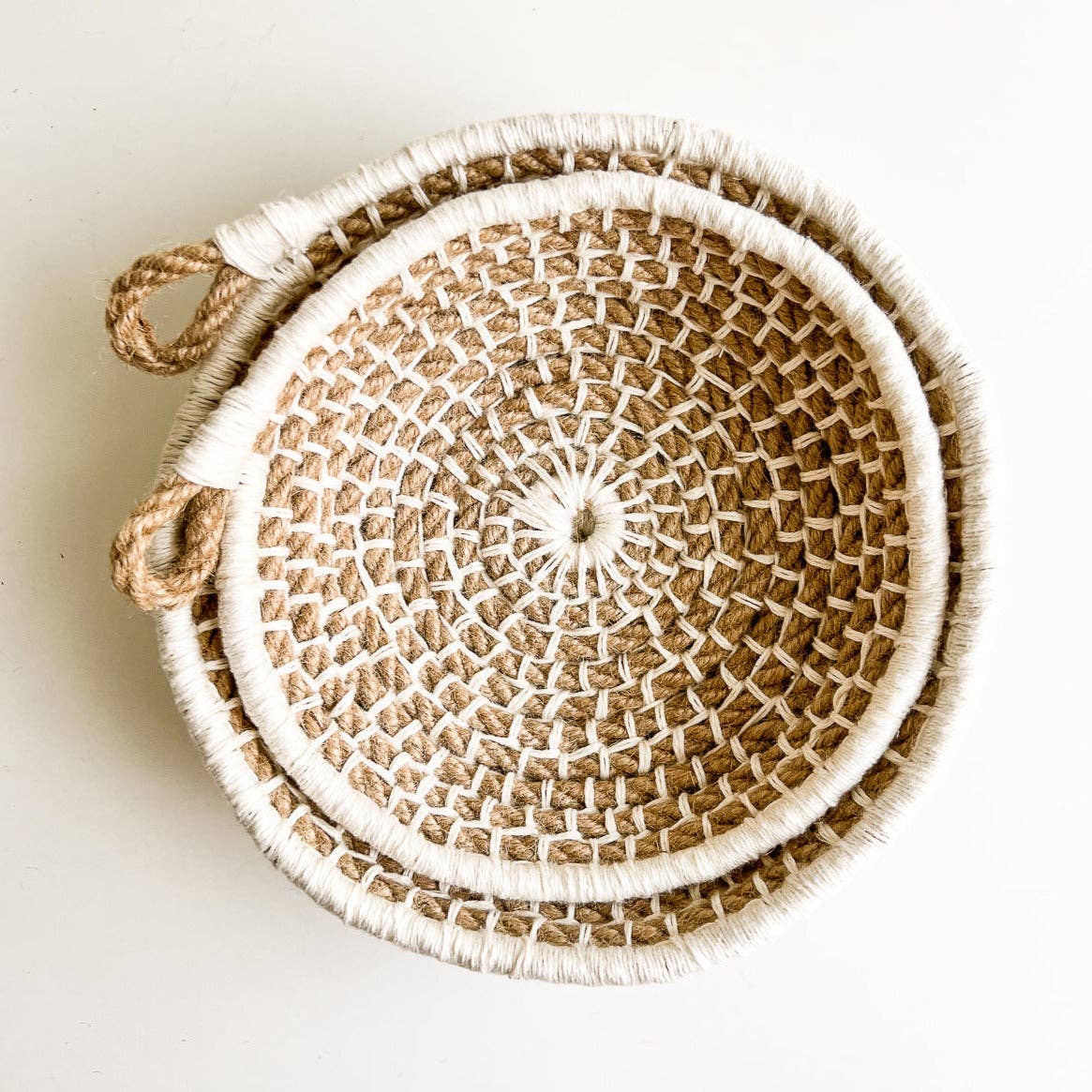 Naomi Nesting Bowls Kit: Jute with Rust