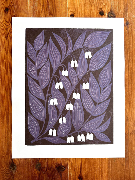 Solomon's Seal Poster - Blue
