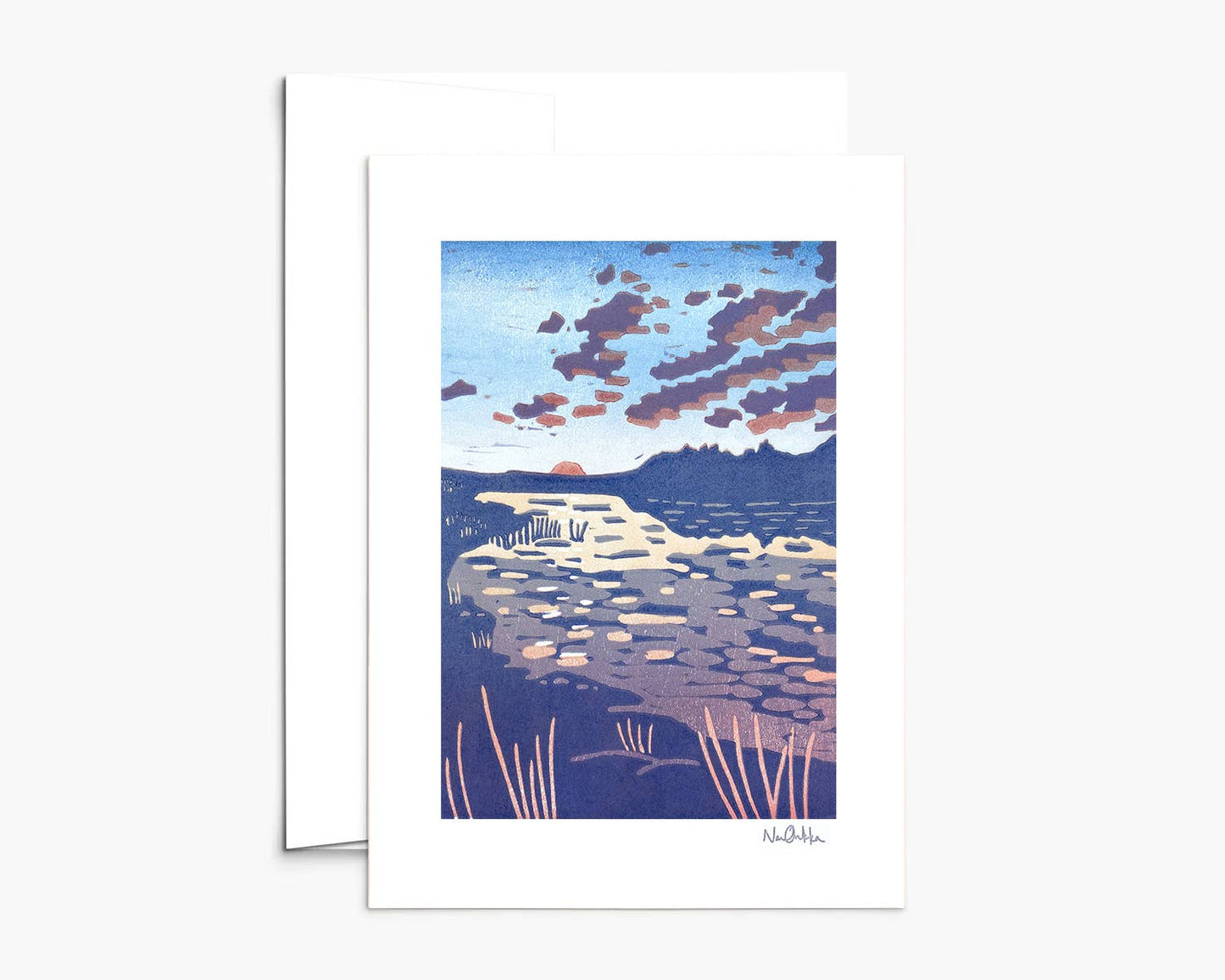 Backcountry Sunrise Greeting Card: NO Clear EcoSleeve