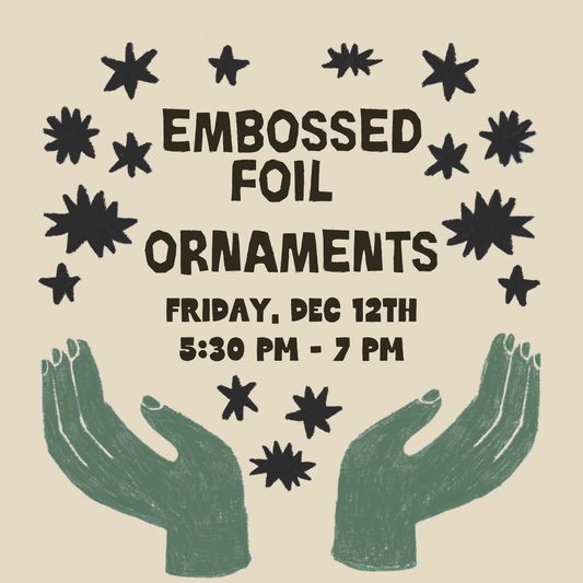 Embossed Foil Ornaments Workshop