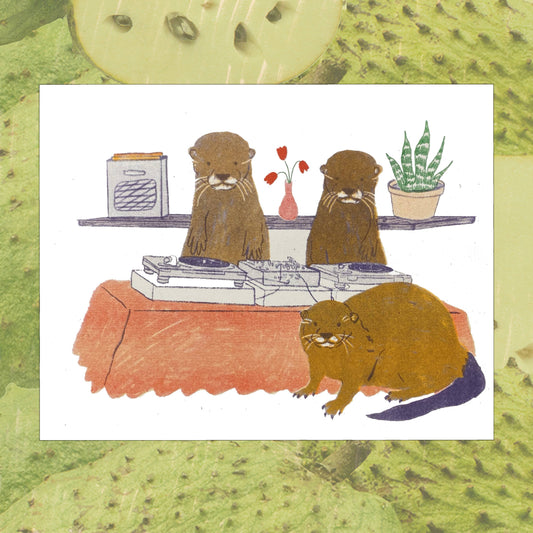 Otters DJing