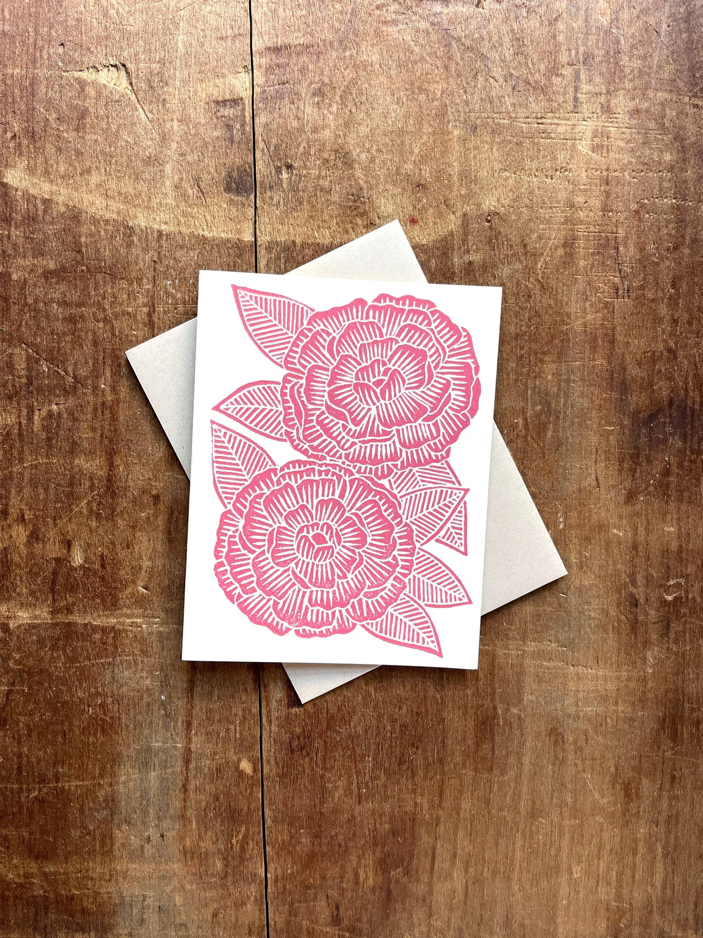 Peony Greeting Card: Single