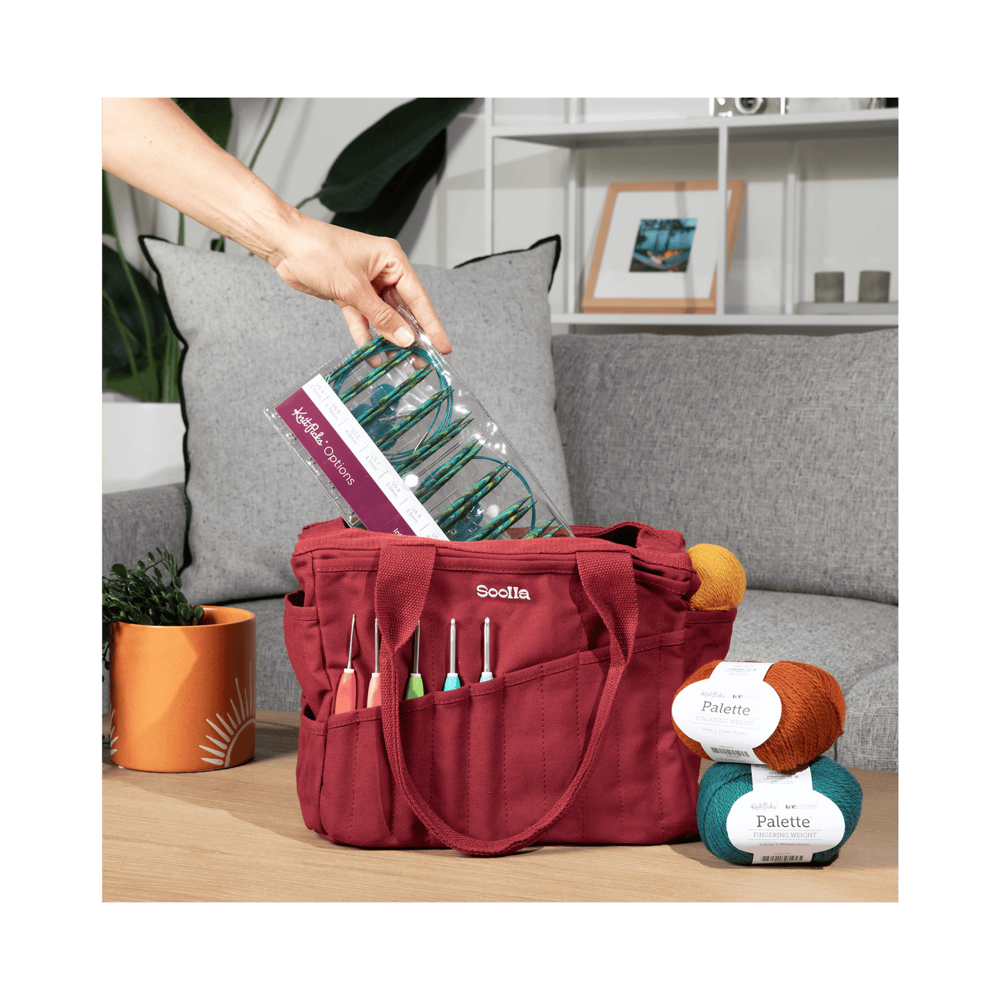 Soolla Studio Artist Bag, Becca Sands, Crochet Project Bag